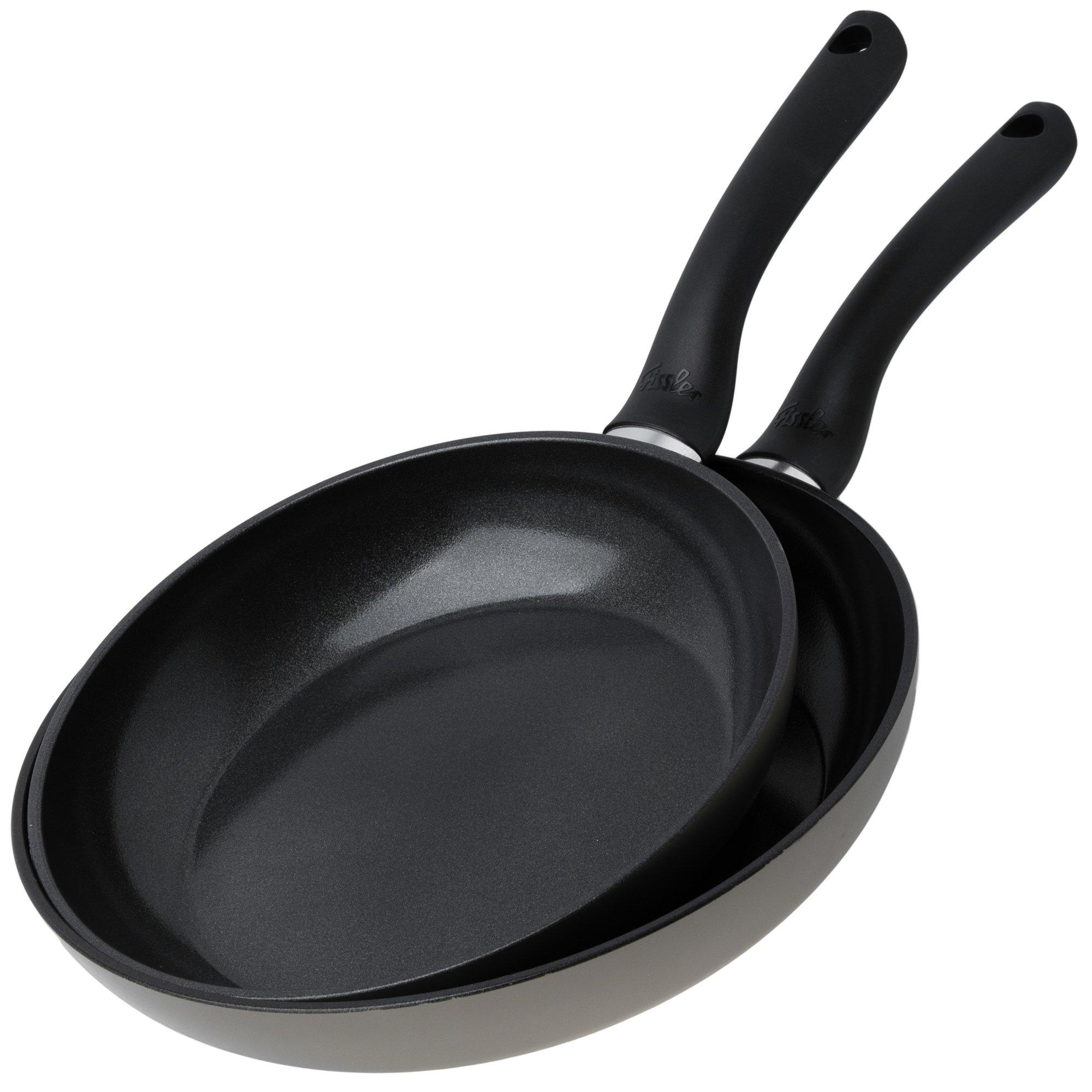 Fissler Essential 111-002-02-100-0 Gray/Black, set de 2 poêles, 24 et 28 cm