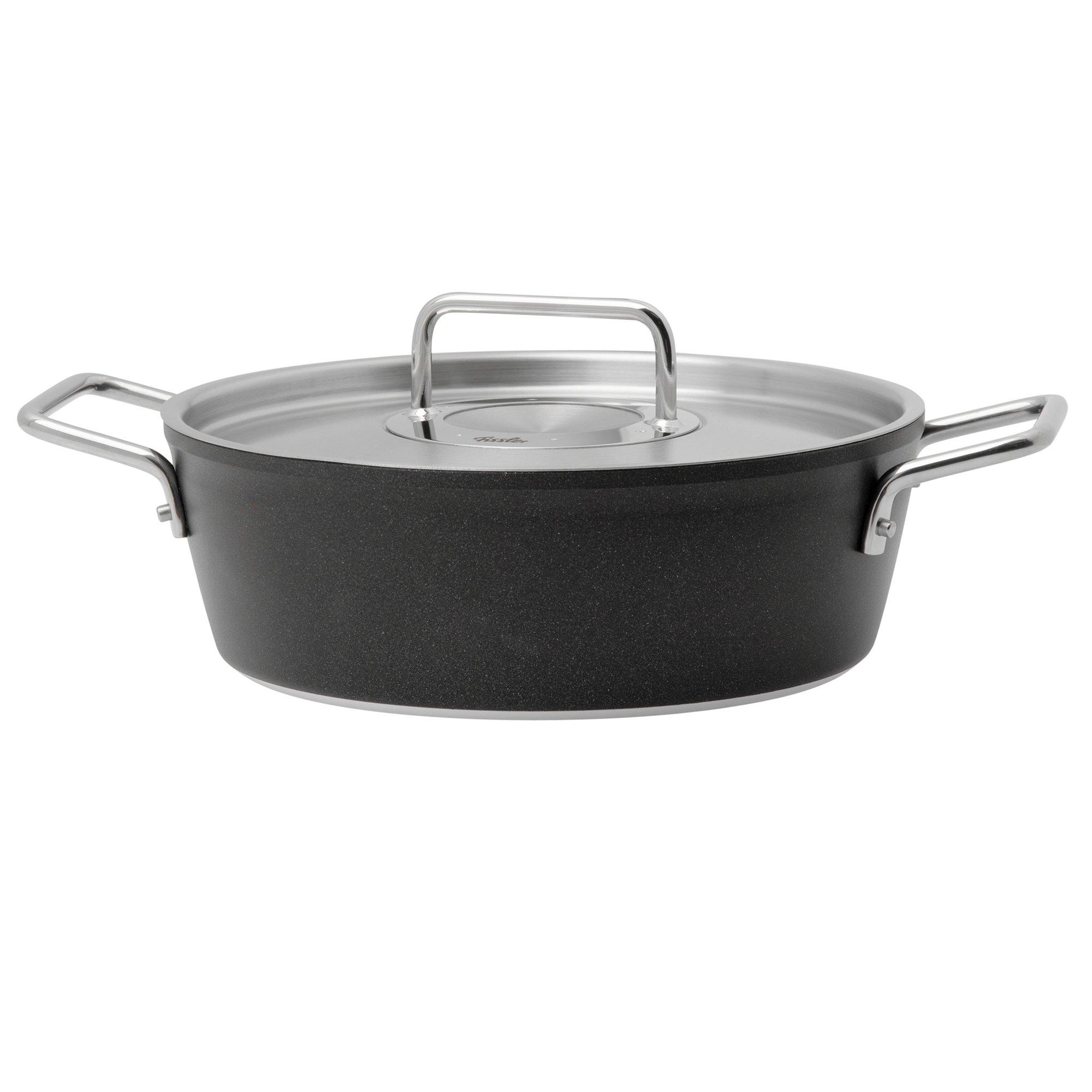 Garnek casserole Fissler Adamant 24 cm, metalowa pokrywka