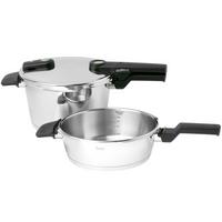 Afbeelding voor Fissler Vitaquick Elemental 600-460-11-000/0 Sage Green, 2-delige snelkookpanset, 22 cm, 2,5l en 4,5l