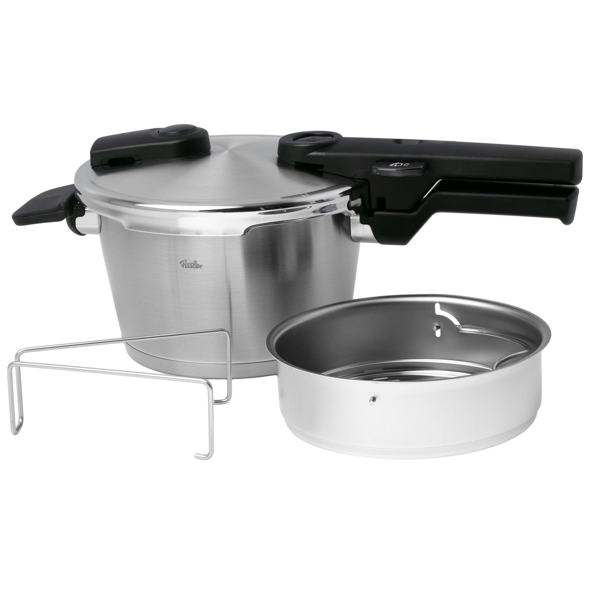 Fissler Vitaquick Premium 602-210-02-070-0 snelkookpan, 18 cm, 2.5L met stoominzet
