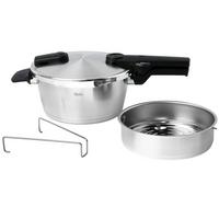 Bild für Fissler Vitaquick Premium 602-410-03-070-0 Schnellkochtopf mit Dämpfeinsatz, 22 cm, 3,5 L