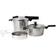 Afbeelding voor Fissler Vitaquick Premium 602-410-13-090-0, 2-delige snelkookpanset 22 cm, 6.0L en 3.5L met stoominzet en glazen deksel