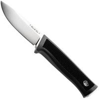 Afbeelding voor Fällkniven BTL Bird & Trout, Satin Elmax, Black Thermorun, leren schede, jachtmes