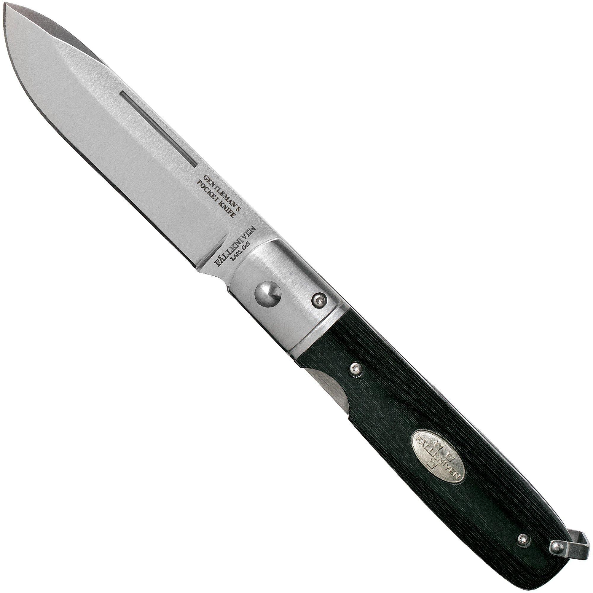 Nóż dżentelmeński Fällkniven GP, czarna micarta