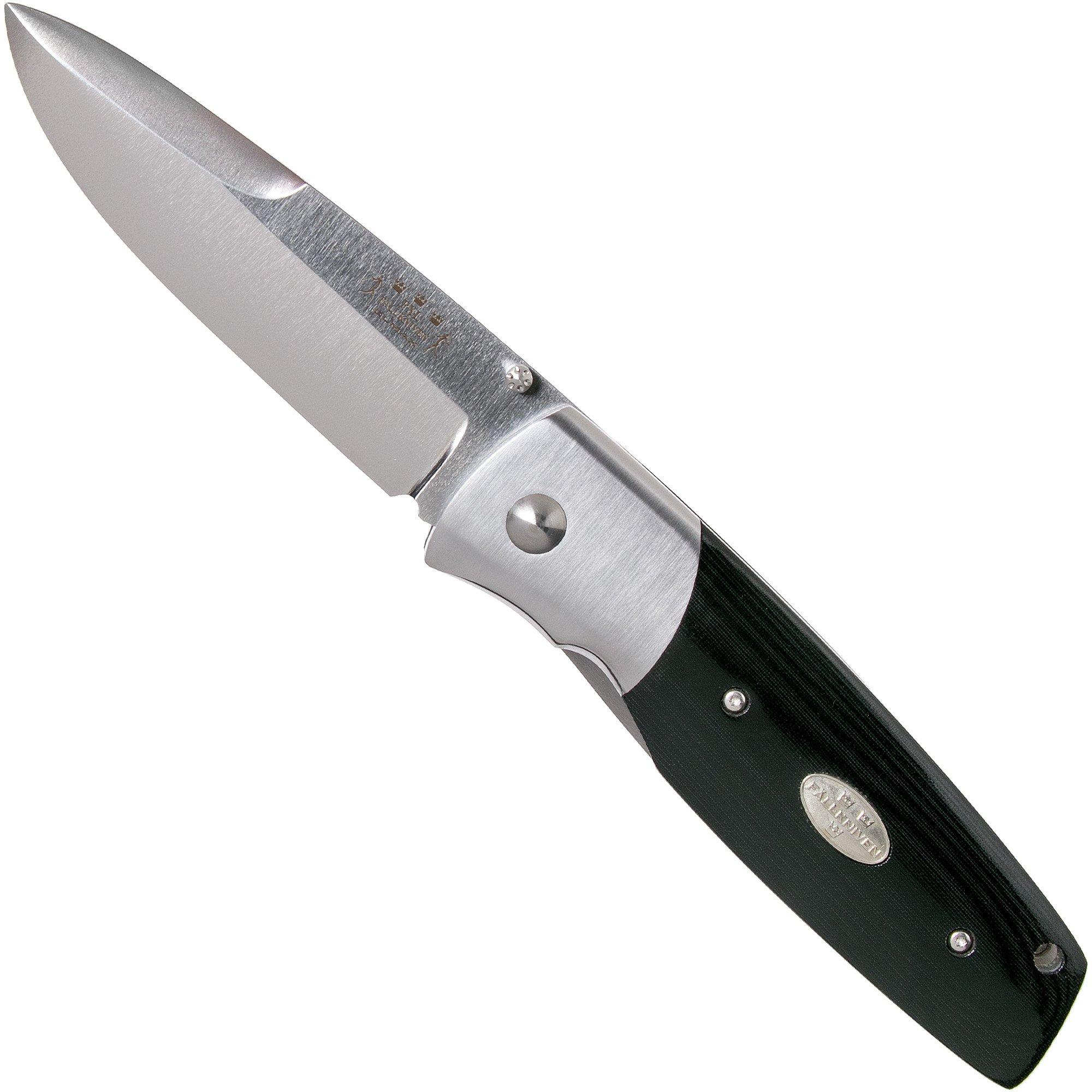 Nóż składany Fällkniven PXL Black Micarta PXLbm Elmax, Convex
