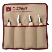 Image for Flexcut Carving Knife Set 4-Piece KN100, wood carving knife set