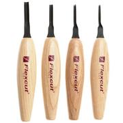 Afbeelding voor Flexcut Shallow U-Gouge Micro Tool Set MT400, microgutsenset, 4-delig