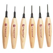 Afbeelding voor Flexcut Mixed Profile Micro Tool Set 1.5 mm MT910, microgutsenset, 6-delig