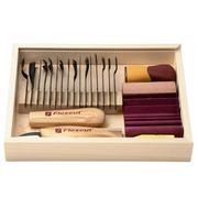 Afbeelding voor Flexcut Deluxe Starter Set 21-Piece SK108, houtsnijset