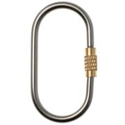 Afbeelding voor Flytanium Oval Keyring FLY-0641, Stonewashed Titanium, sleutelhanger