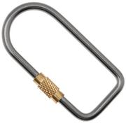 Flytanium Titanium Flat Oval Keyring FLY-0642
