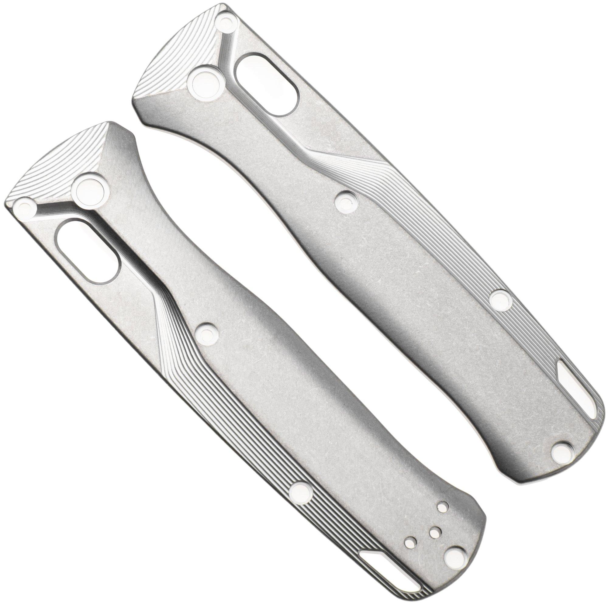 Flytanium Benchmade Bugout Crossfade Scales FLY-0795, Stonewashed Titanium, Griffschalen
