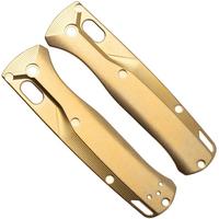 Bild für Flytanium Benchmade Bugout Crossfade Scales FLY-0796, Stonewashed Brass, Griffschalen