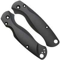 Afbeelding voor Flytanium Spyderco Paramilitary 2 Lotus Scales FLY0905 Black Titanium, handgreepschalen