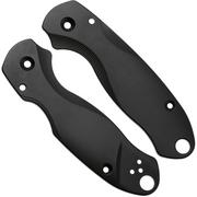 Afbeelding voor Flytanium Spyderco Para 3 Lotus Scales FLY1013BK Black Titanium, handgreepschalen
