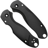 Afbeelding voor Flytanium Spyderco Para 3 Lotus Scales FLY1013BK Black Titanium, handgreepschalen
