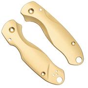 Flytanium Spyderco Para 3 Scales, Lotus Brass, guancette