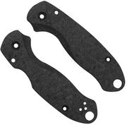 Flytanium Spyderco Para 3 Scales, Lotus Shredded Carbonfiber, plaquettes de manche