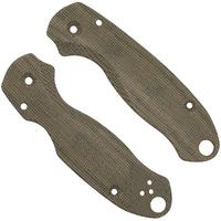 Image for Flytanium Spyderco Para 3 Scales, Lotus Green Canvas Micarta