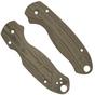 Image for Flytanium Spyderco Para 3 Scales, Lotus Green Linen Micarta