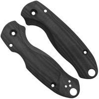 Afbeelding voor Flytanium Spyderco Para 3 Lotus Scales FLY1023PB Pitch Black G10, handgreepschalen