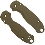 Flytanium Spyderco Para 3 Scales, Lotus OD Green G10, plaquettes de manche