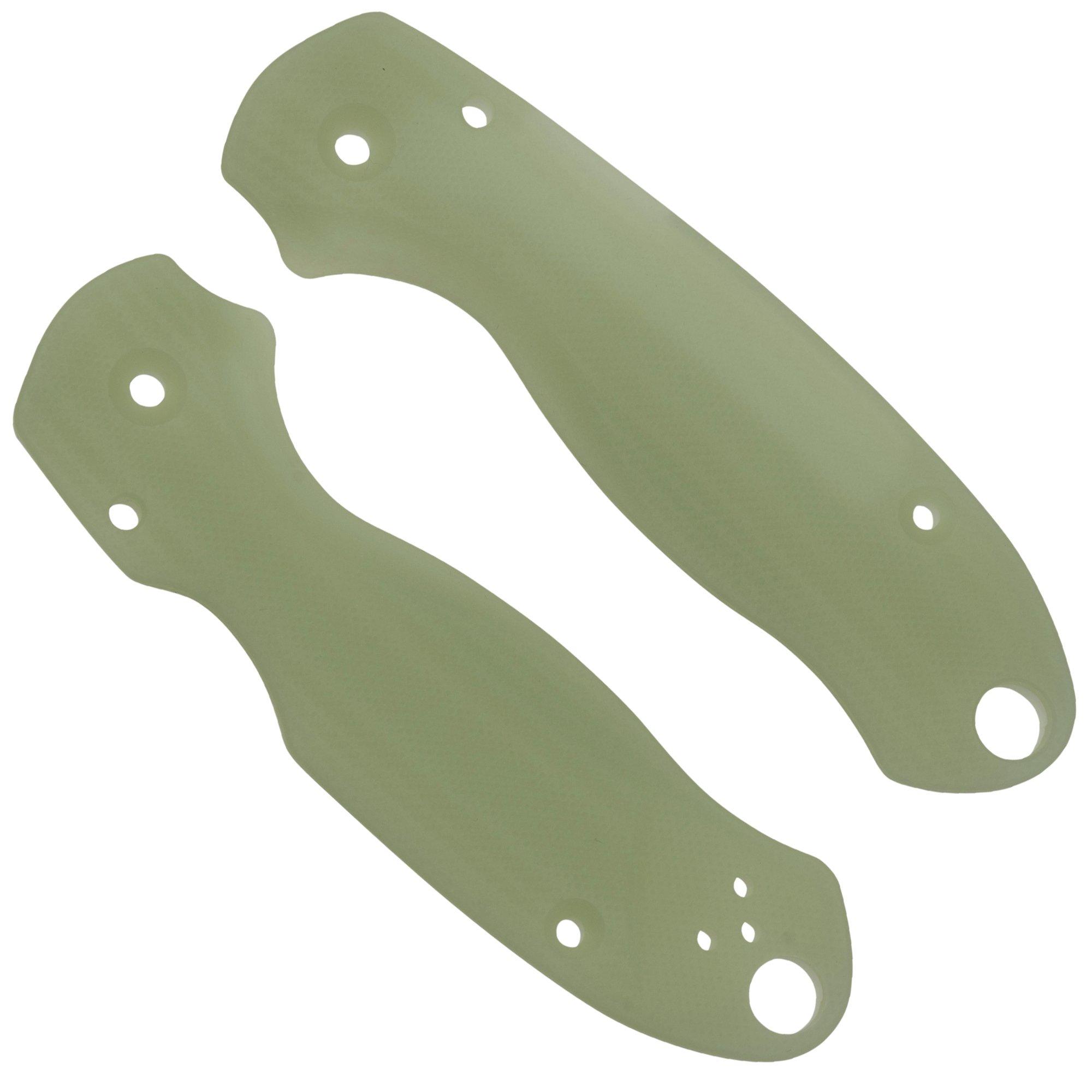 Okładziny Flytanium Spyderco Para 3 Scales, Lotus Jade G10