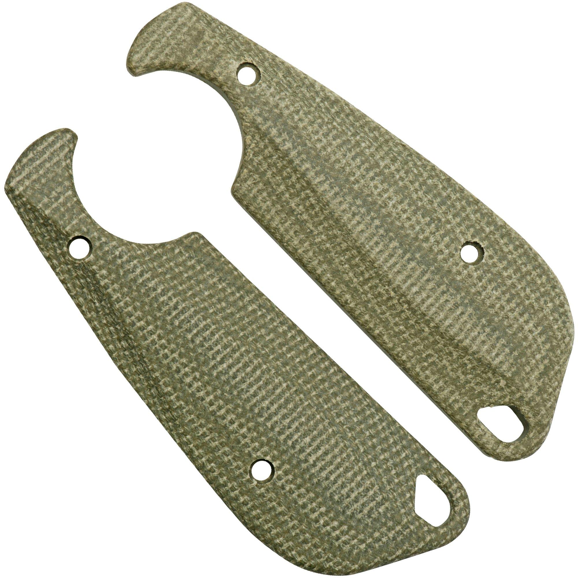 Flytanium CRKT Minimalist Flex FLY-1101 Green Micarta Scales, Griffschalen