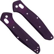 Flytanium Benchmade 940 Osborne Handle Kit FLY-1171PR Purple G-10 Radar guancette, Titanium Hardware