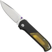 Flytanium Arcade Shark-Lock 1251 Stonewashed, Void Black Aluminum, Ultem Inlay, pocket knife