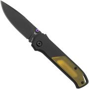 Flytanium Arcade Shark-Lock 1252 Black DLC, Void Black Aluminum, Ultem Inlay, coltello da tasca
