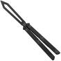 Image pour Flytanium Zenith Balisong Trainer 1261GGB Black, Gunmetal Gray Aluminum, couteau papillon trainer