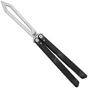 Image pour Flytanium Zenith Balisong Trainer 1261GGS Stonewashed, Gunmetal Gray Aluminum, couteau papillon trainer