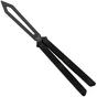 Image pour Flytanium Zenith Balisong Trainer 1261VBB Black, Void Black Aluminum, couteau papillon trainer