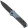 Image for Flytanium Arcade Shark-Lock 1308 Black DLC, Blue Aluminum Carbon Inlay, pocket knife
