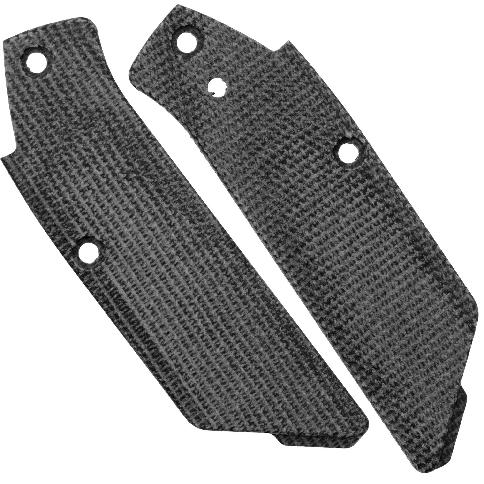 Flytanium Arcade Inlay Set FLY-1354B Black Canvas Micarta, Griffeinlagen