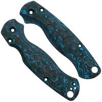Afbeelding voor Flytanium Spyderco Paramilitary 2 Lotus Scales FLY1360AS Arctic Storm Carbon Fiber, handgreepschalen