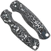Afbeelding voor Flytanium Spyderco Paramilitary 2 Lotus Scales FLY1360WS White Storm Carbon Fiber, handgreepschalen