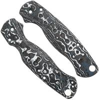Afbeelding voor Flytanium Spyderco Paramilitary 2 Lotus Scales FLY1360WS White Storm Carbon Fiber, handgreepschalen