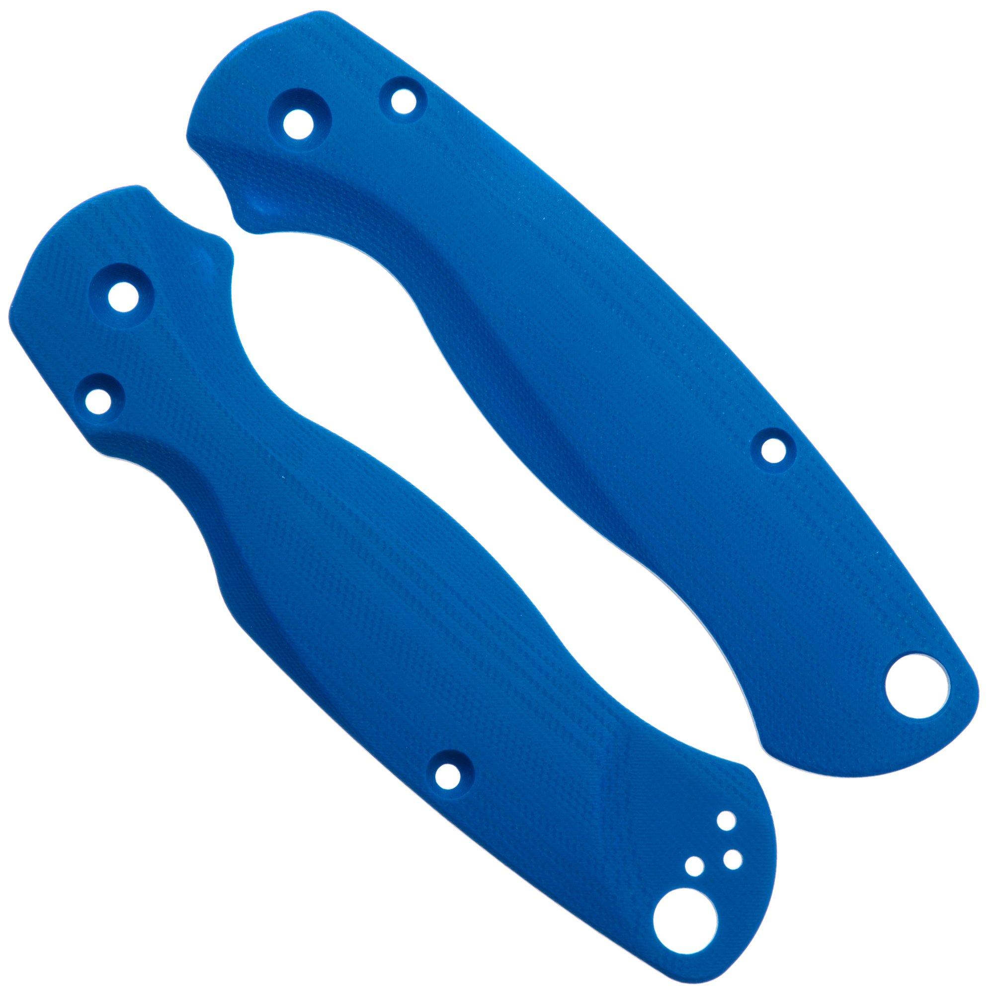 Flytanium Spyderco Paramilitary 2 Lotus Scales FLY1376BL Lapis G10, Griffschalen