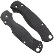 Afbeelding voor Flytanium Spyderco Paramilitary 2 Lotus Scales FLY1376PB Pitch Black G10, handgreepschalen