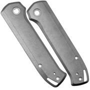 Flytanium Arcade Handle Set Solid 1377S Stonewashed Titanium Scales