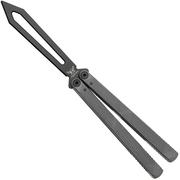 Flytanium Zenith Trainer 2.0 1385GGB Black, Gunmetal Gray Aluminum, balisong trainer