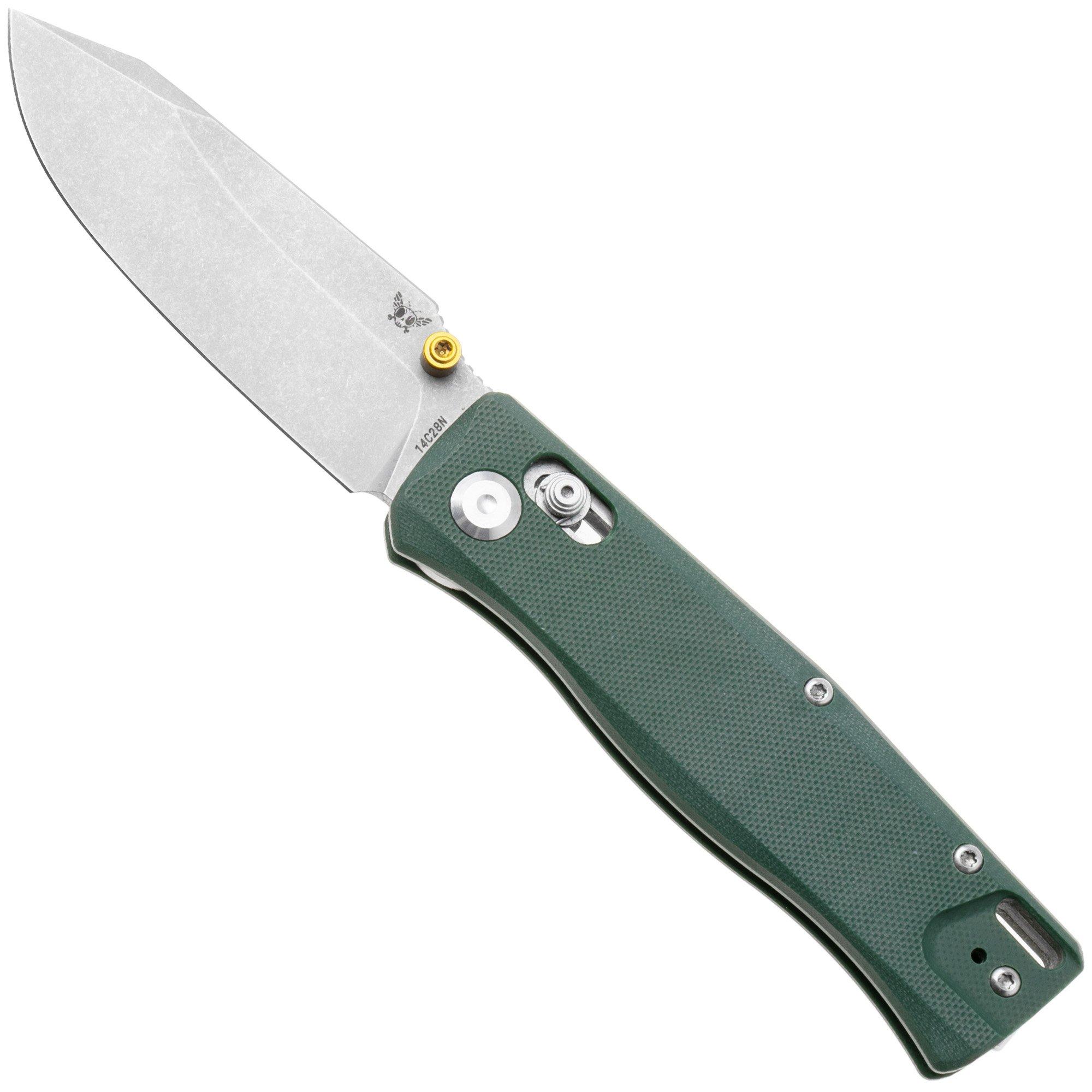 Flytanium Beef FLY-1386DMS Stonewashed 14C28N, Green G10, zakmes