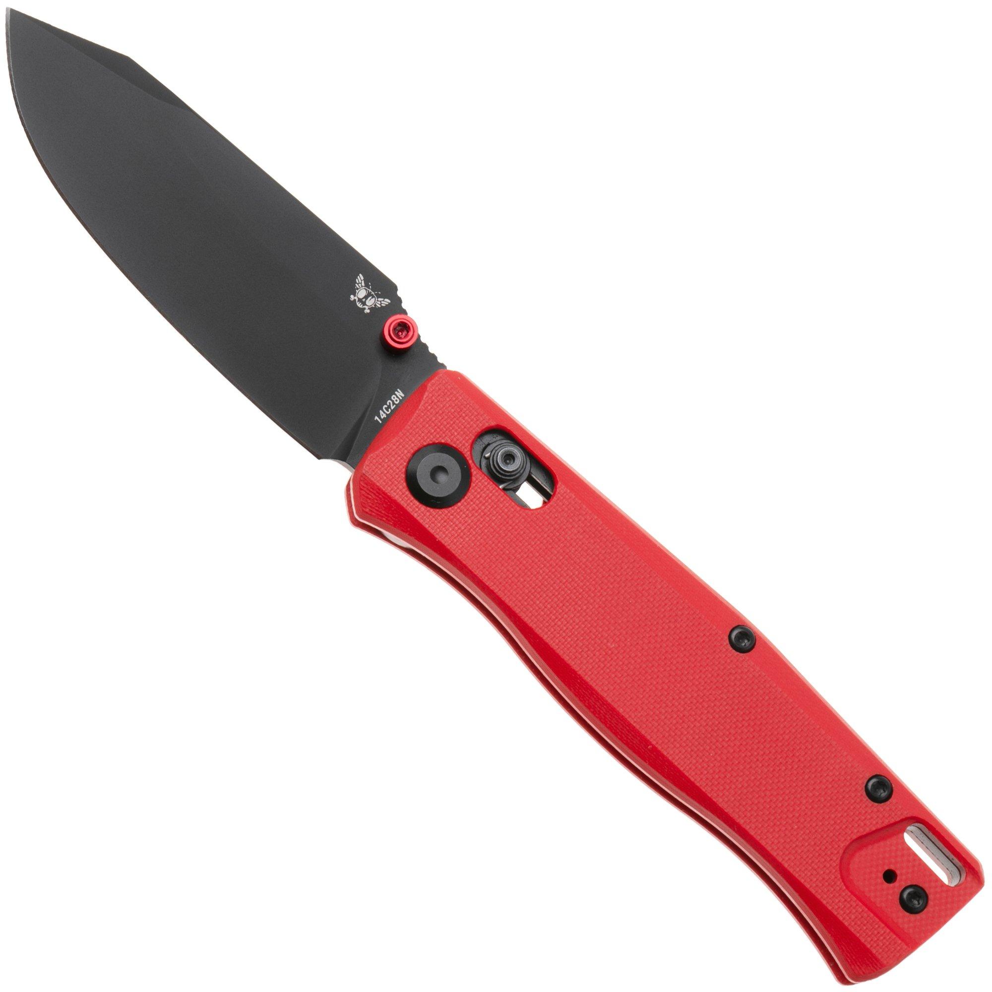 Flytanium Beef FLY-1386FRB, Black PVD 14C28N, Fire Red G10 zakmes