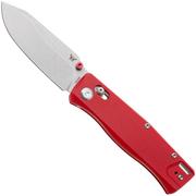 Afbeelding voor Flytanium Beef FLY-1386FRS, Stonewashed 14C28N, Fire Red G10, zakmes