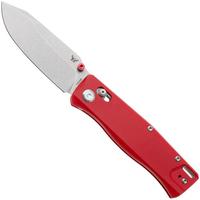 Afbeelding voor Flytanium Beef FLY-1386FRS, Stonewashed 14C28N, Fire Red G10, zakmes