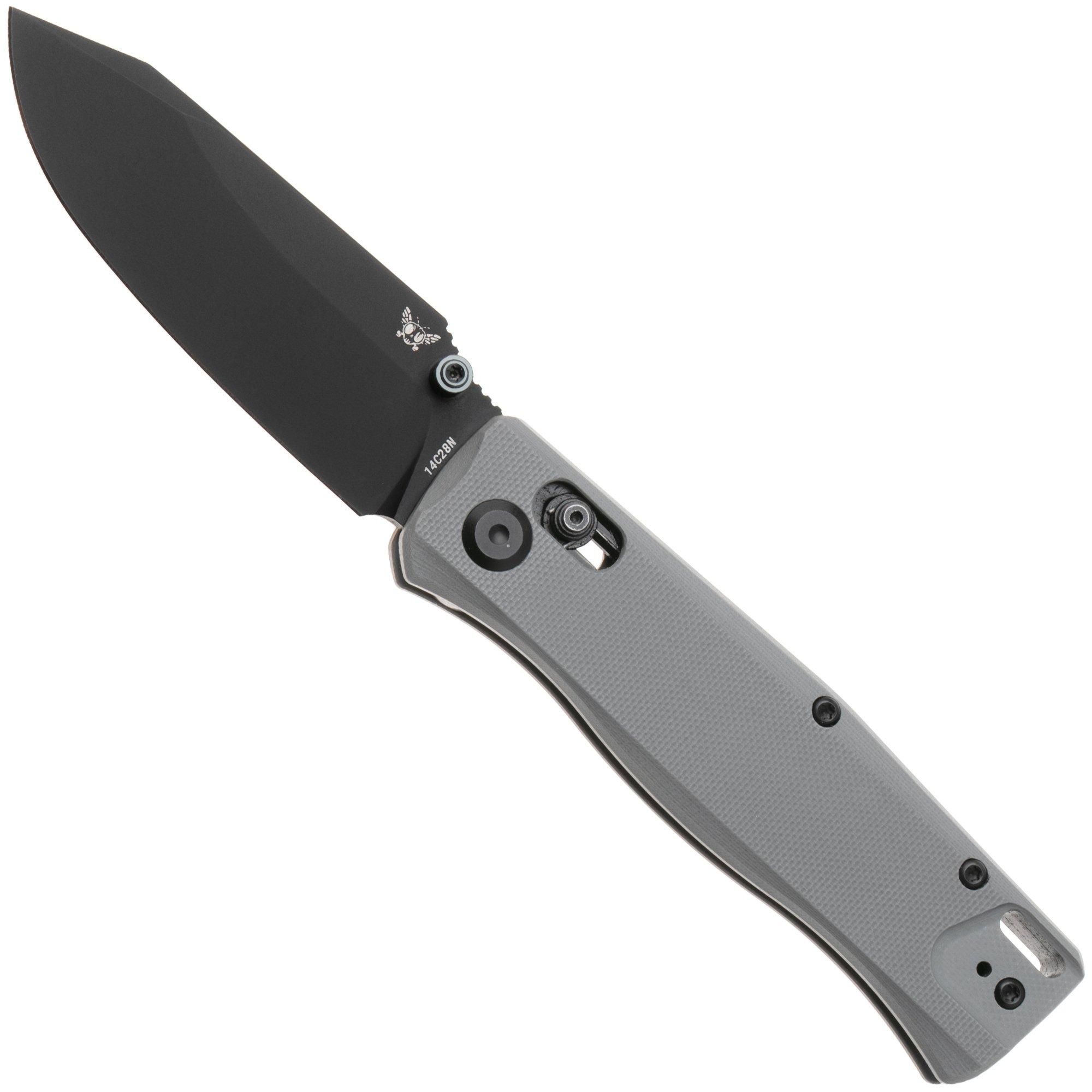 Flytanium Beef FLY-1386GSB, Black PVD 14C28N, Stealth Grey G10 zakmes