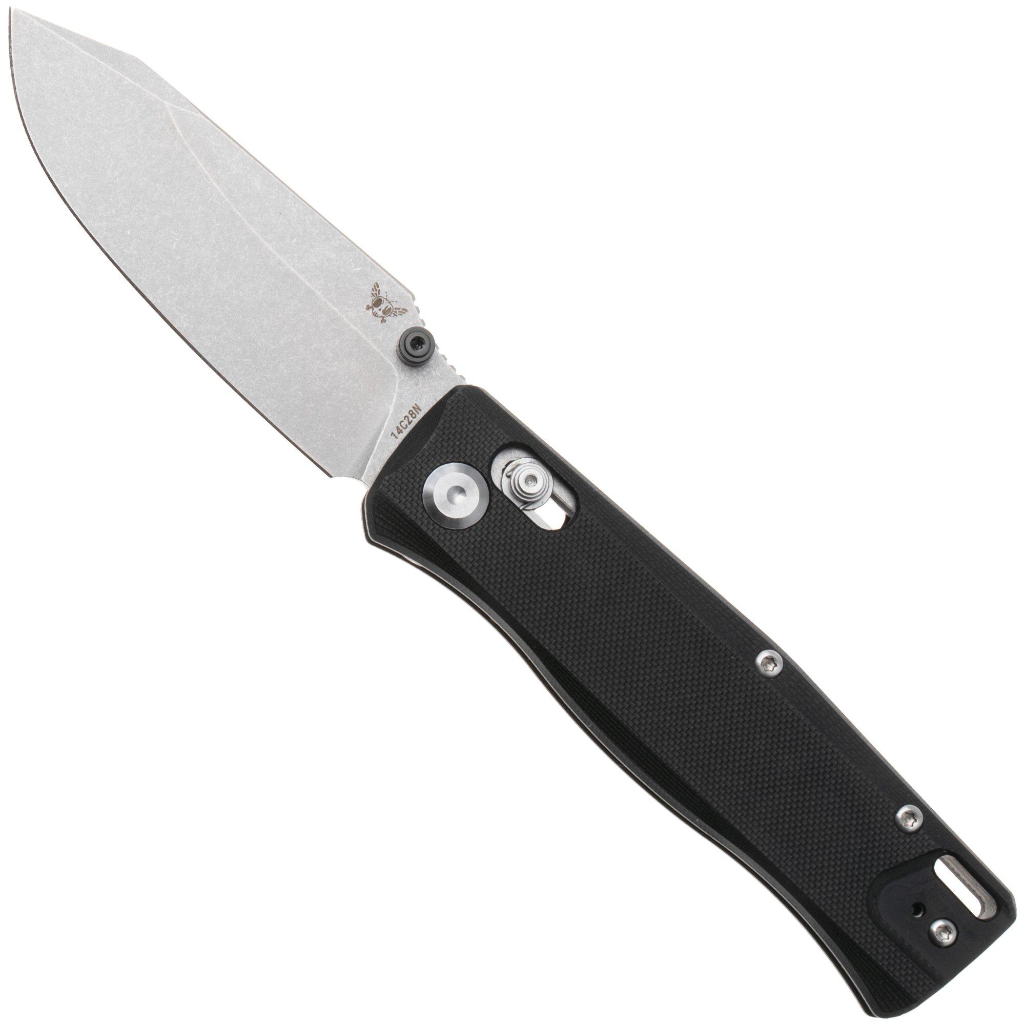 Nóż składany Flytanium Beef FLY-1386PBS, Stonewashed 14C28N, Pitch Black G10