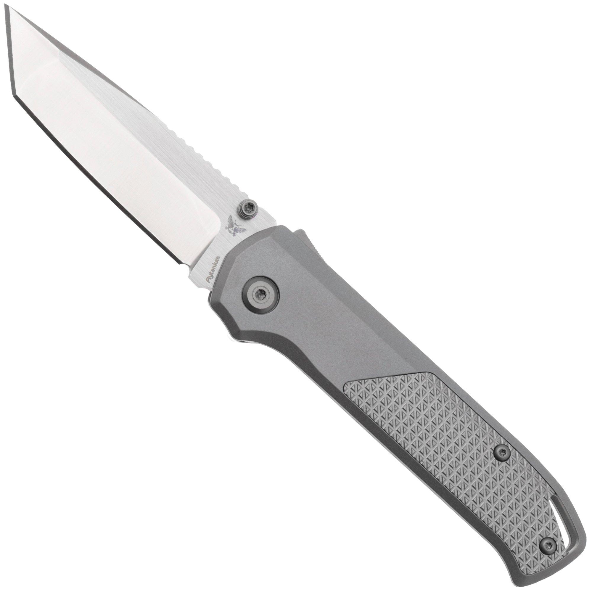 Flytanium Arcade Pro FLY-1396S, Satin 20CV, Titanium, pocket knife